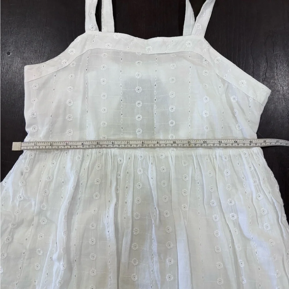 Cat & Jack Kids Size XL 14/16 Plus White Eyelet Embroidered Dress Beach Wedding
